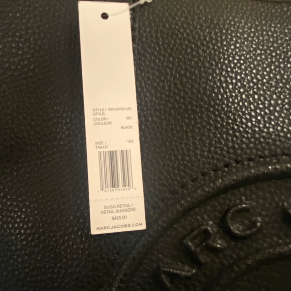 Beautiful Marc Jacobs Signet Black Leather Tote - Picture 3 of 10